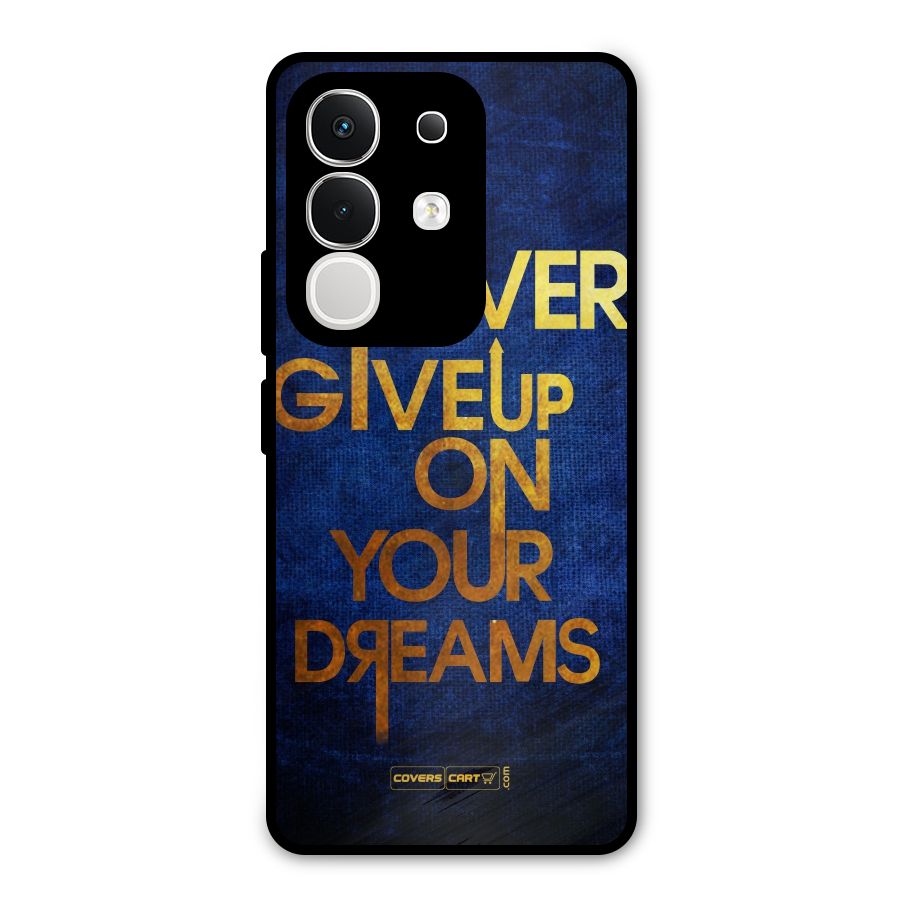 Never Give Up Metal Back Case for Vivo T4x