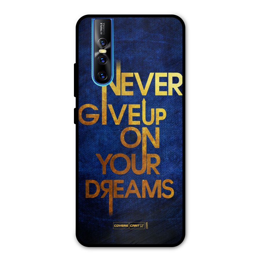 Never Give Up Metal Back Case for Vivo V15 Pro