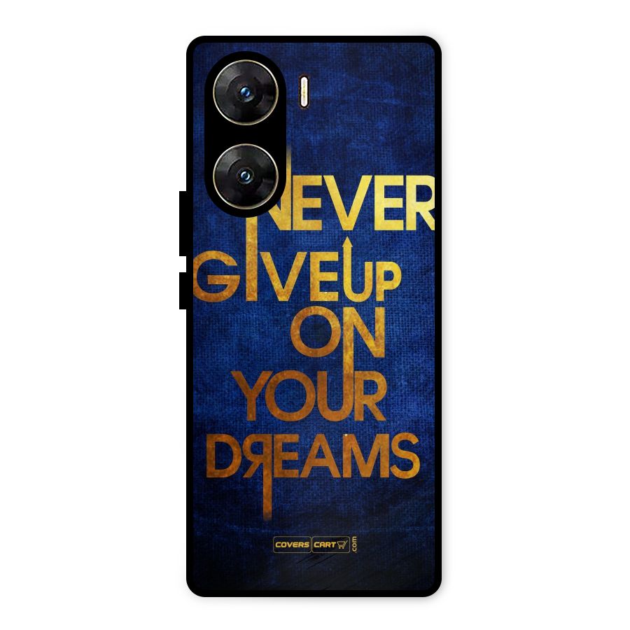 Never Give Up Metal Back Case for Vivo V29e
