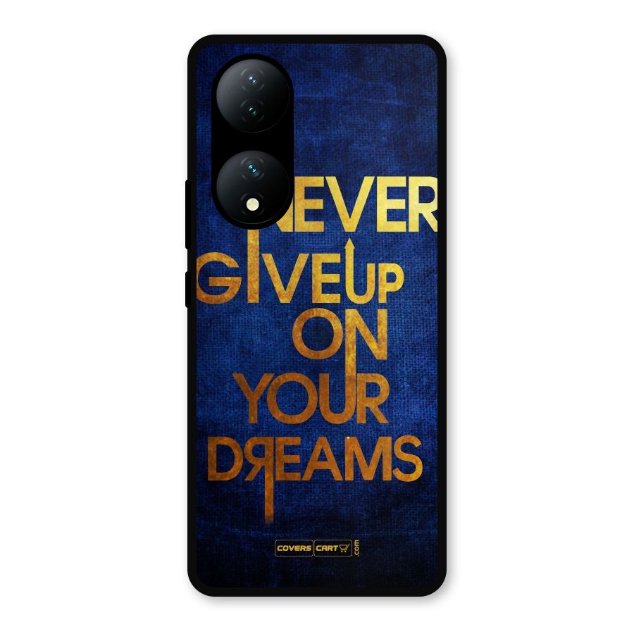 Never Give Up Metal Back Case for Vivo Y100a