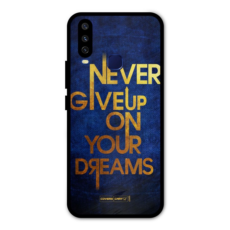 Never Give Up Metal Back Case for Vivo Y15