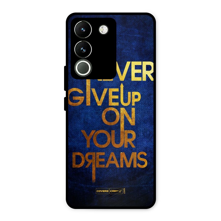 Never Give Up Metal Back Case for Vivo Y200