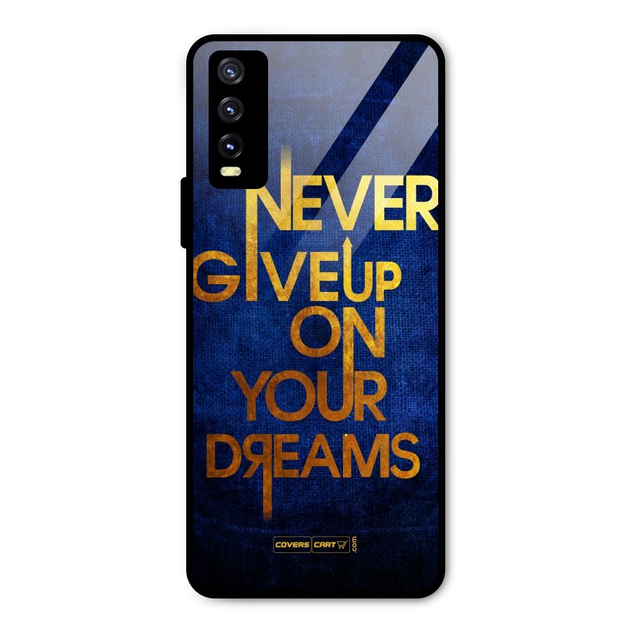 Never Give Up Metal Back Case for Vivo Y20g