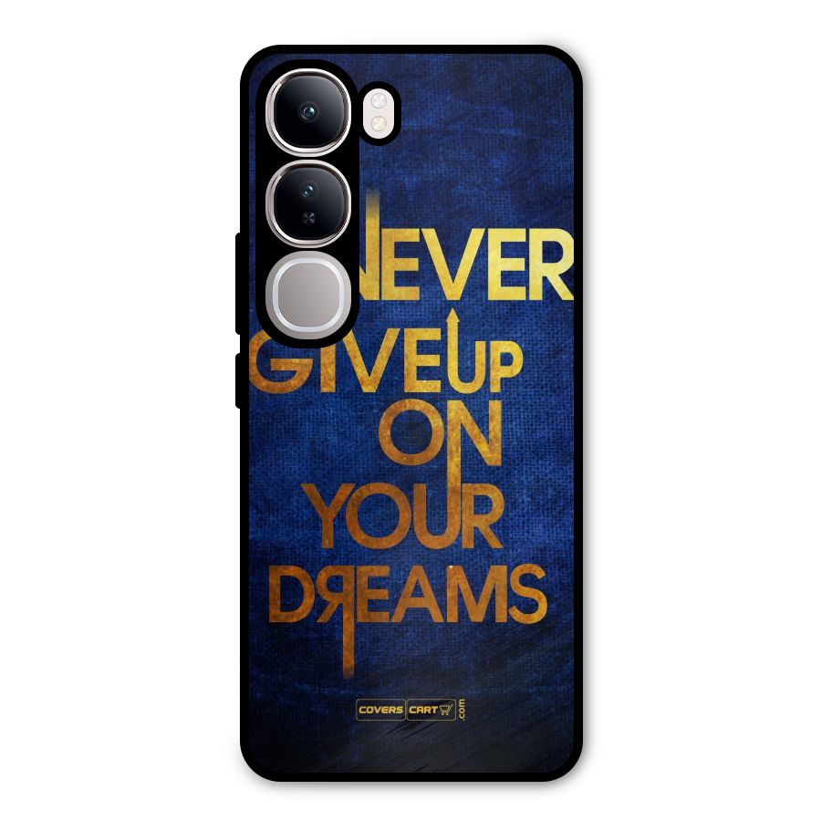 Never Give Up Metal Back Case for Vivo Y300