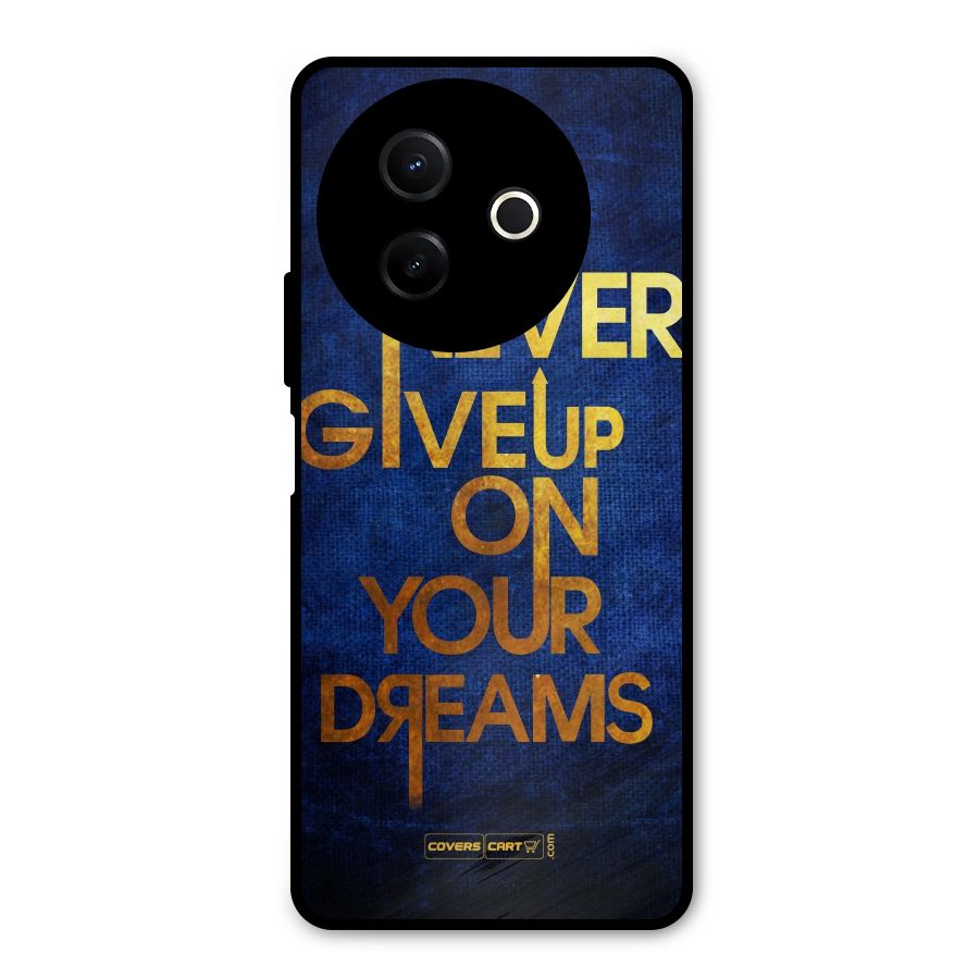 Never Give Up Metal Back Case for Vivo Y39