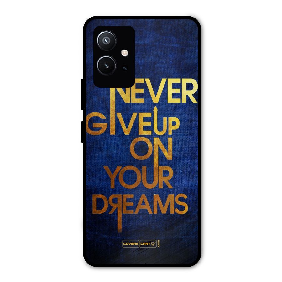 Never Give Up Metal Back Case for Vivo Y75 5G