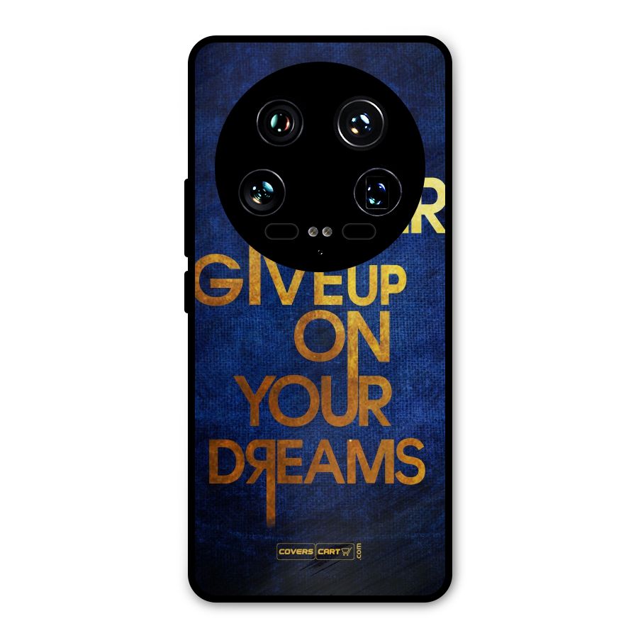 Never Give Up Metal Back Case for Xiaomi 14 Ultra