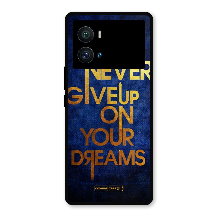 Never Give Up Metal Back Case for iQOO 9 Pro