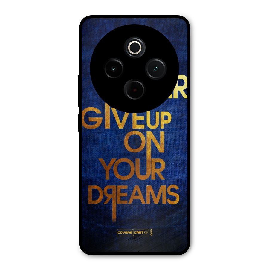 Never Give Up Metal Back Case for iQOO Z10