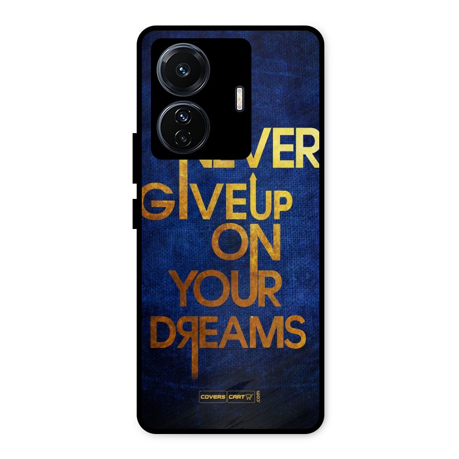 Never Give Up Metal Back Case for iQOO Z6