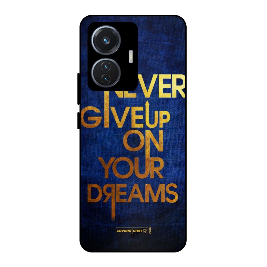 Never Give Up Metal Back Case for iQOO Z6 44W