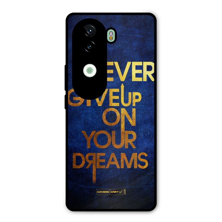 Never Give Up Metal Back Case for iQOO Z9s