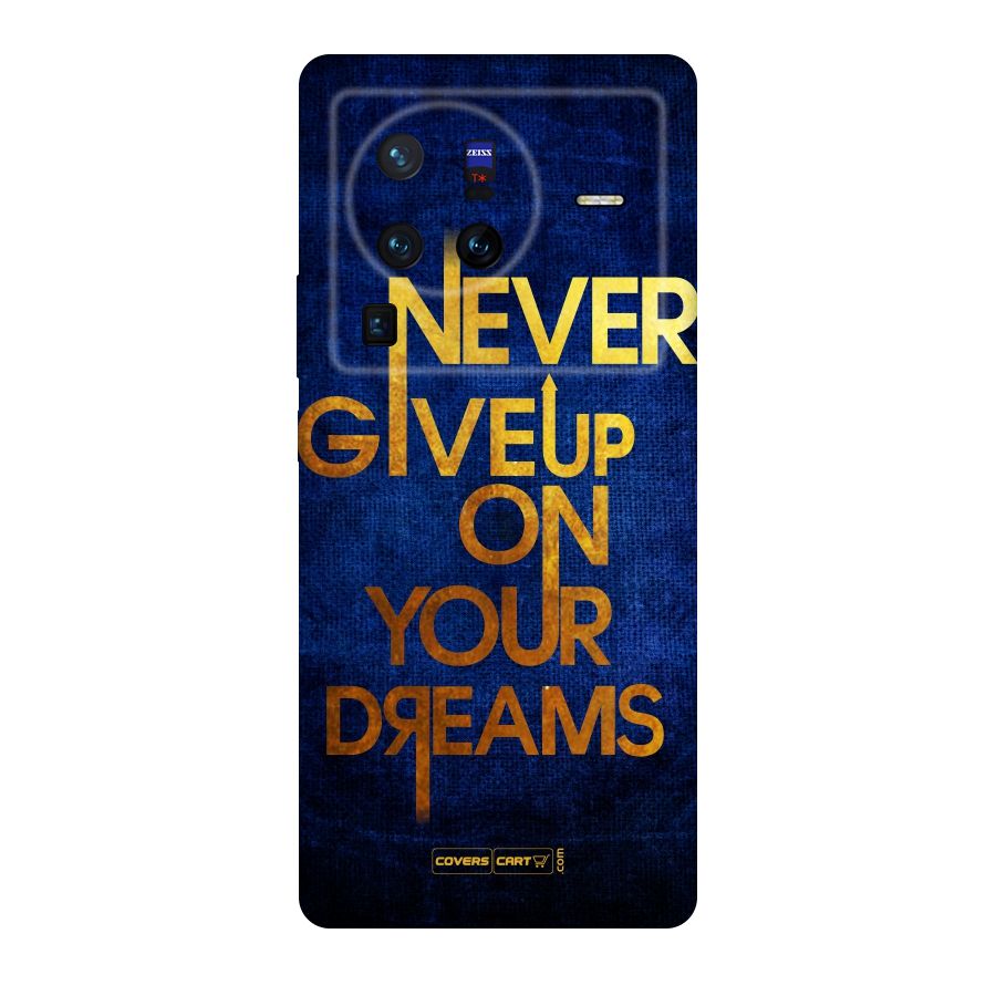 Never Give Up Original Polycarbonate Back Case for Vivo X80