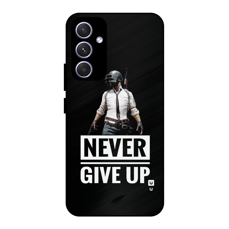 Never Giveup Metal Back Case for Galaxy A54