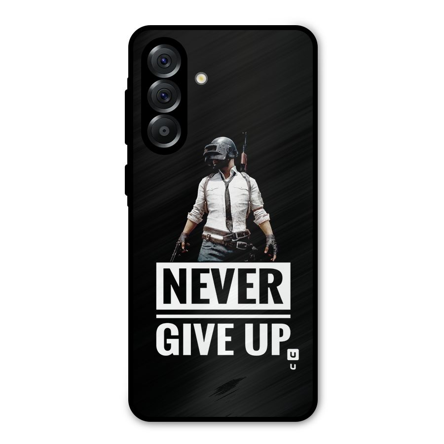 Never Giveup Metal Back Case for Galaxy A56
