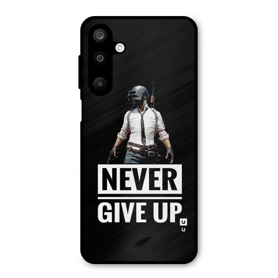 Never Giveup Metal Back Case for Galaxy M16