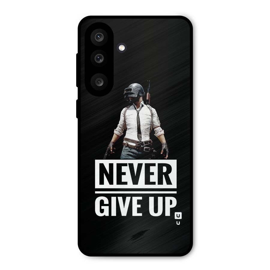 Never Giveup Metal Back Case for Galaxy M56