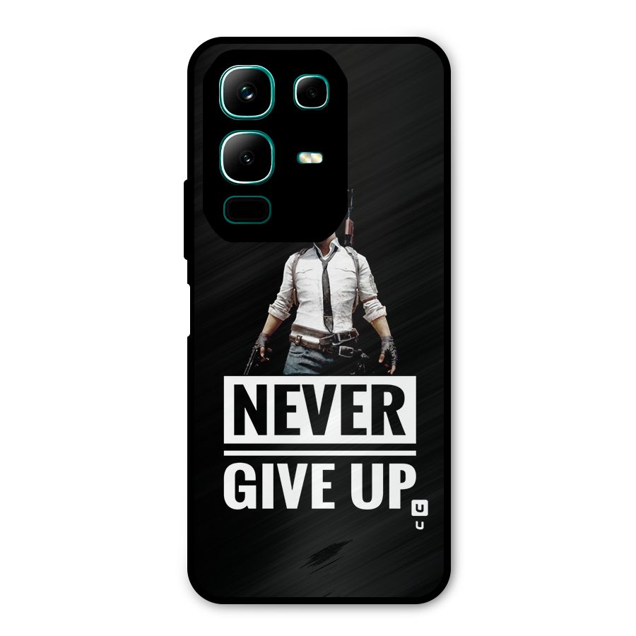 Never Giveup Metal Back Case for Infinix Note 50x