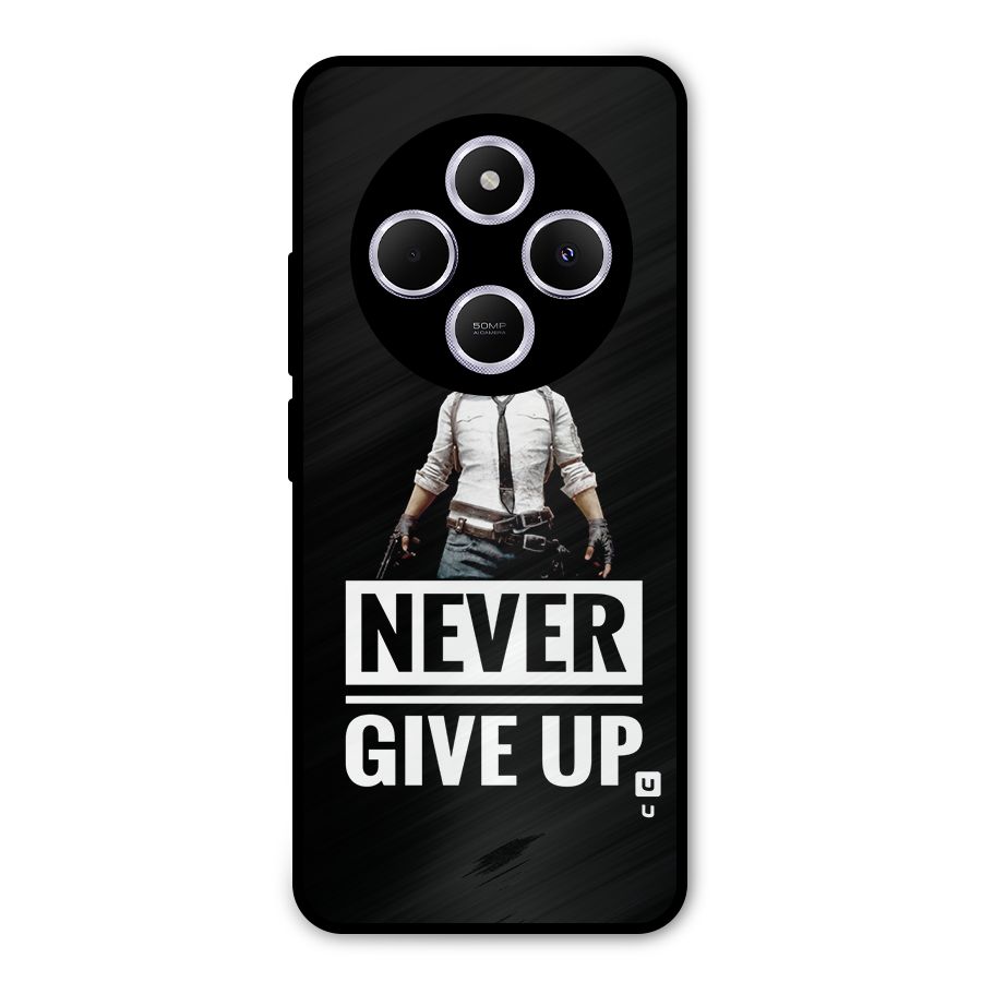 Never Giveup Metal Back Case for Poco M7