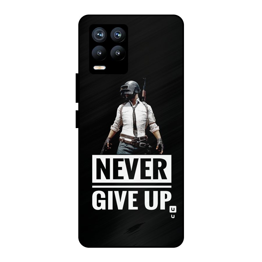 Never Giveup Metal Back Case for Realme 8 Pro