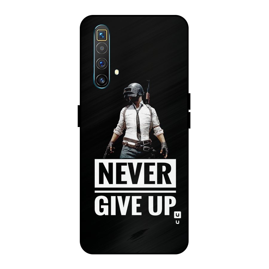 Never Giveup Metal Back Case for Realme X3