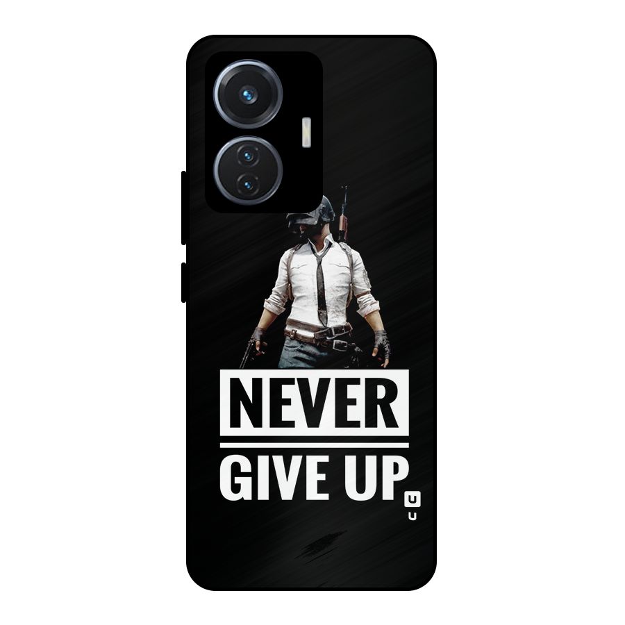 Never Giveup Metal Back Case for Vivo T1 44W