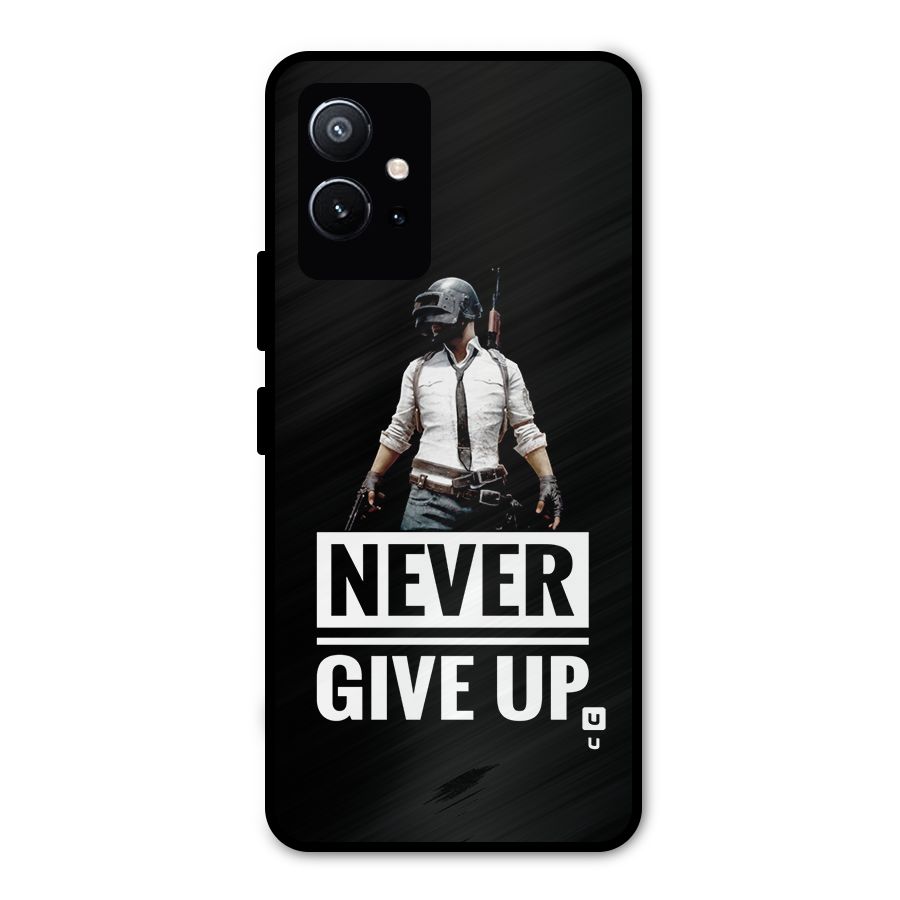 Never Giveup Metal Back Case for Vivo T1 5G