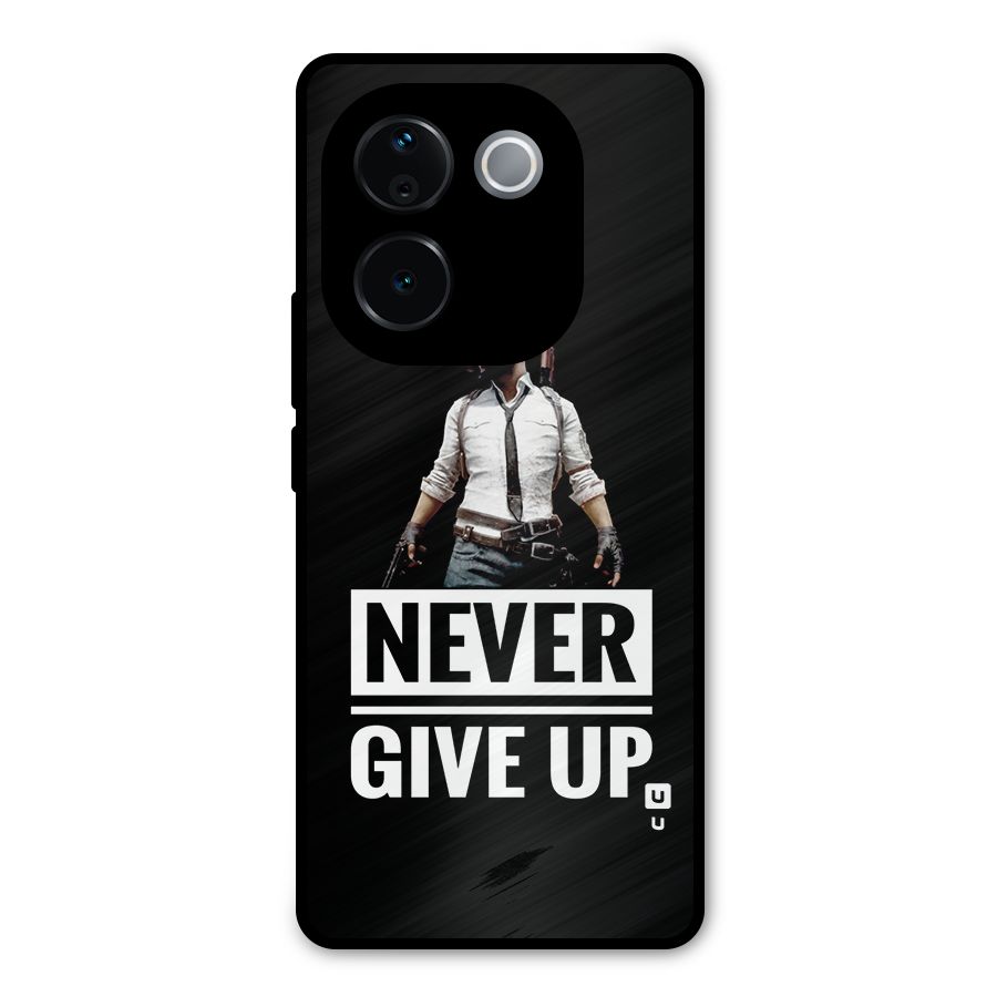Never Giveup Metal Back Case for Vivo T3 Pro
