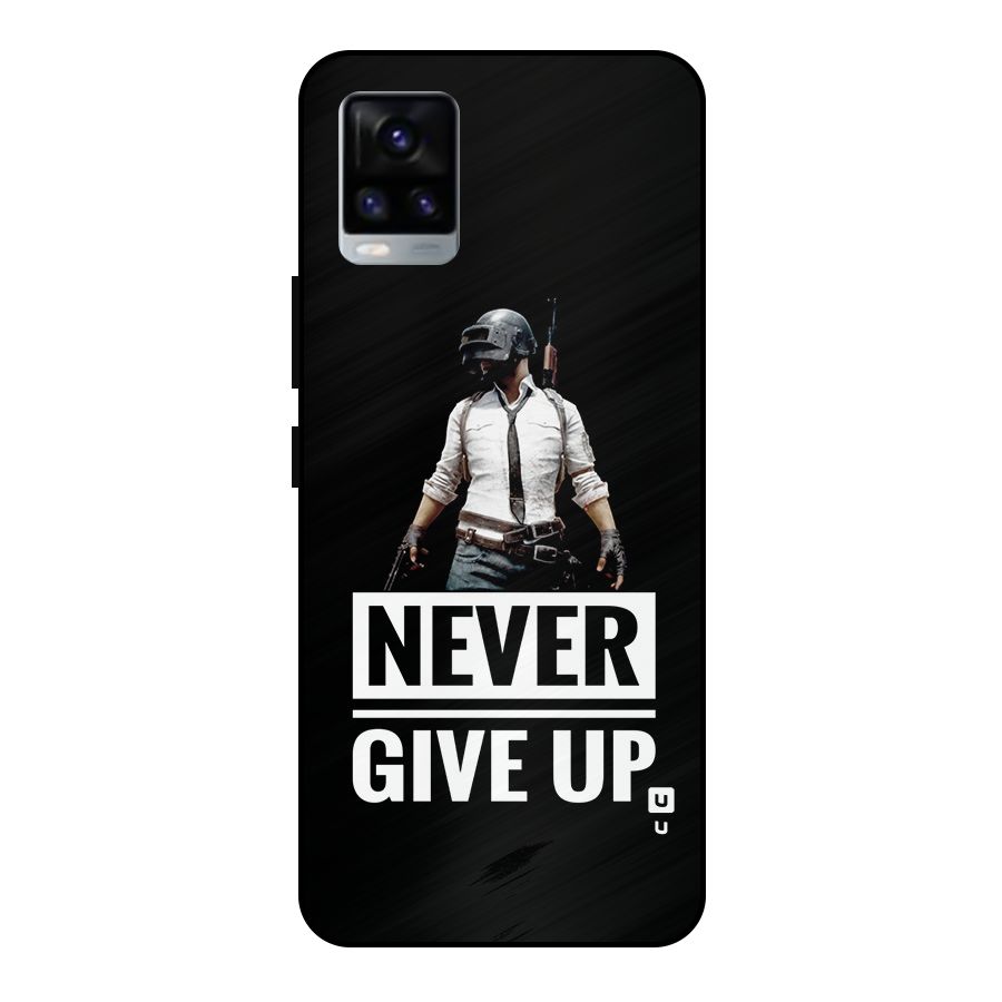 Never Giveup Metal Back Case for Vivo V20