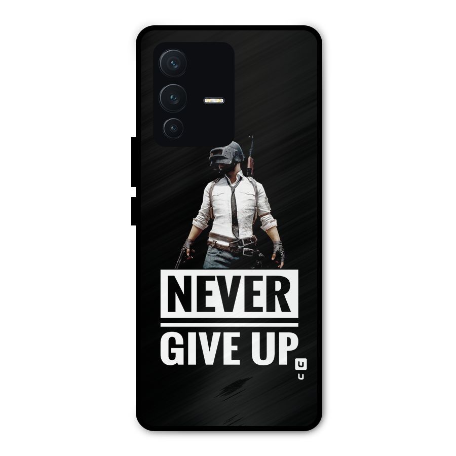 Never Giveup Metal Back Case for Vivo V23 Pro