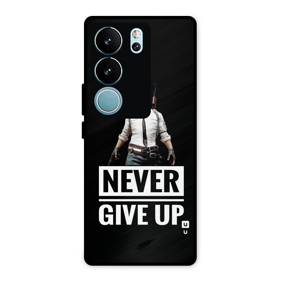 Never Giveup Metal Back Case for Vivo V29