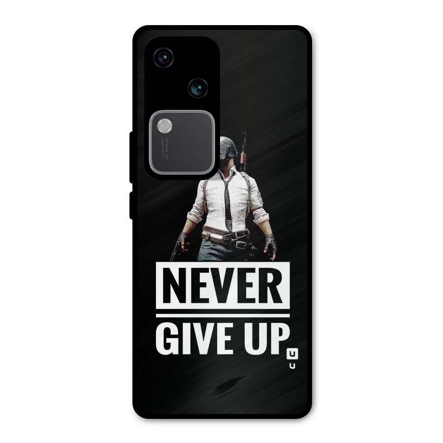 Never Giveup Metal Back Case for Vivo V30