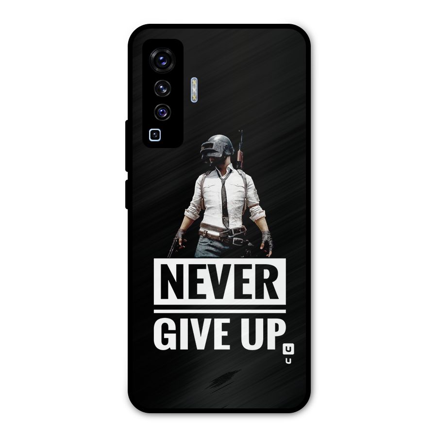 Never Giveup Metal Back Case for Vivo X50