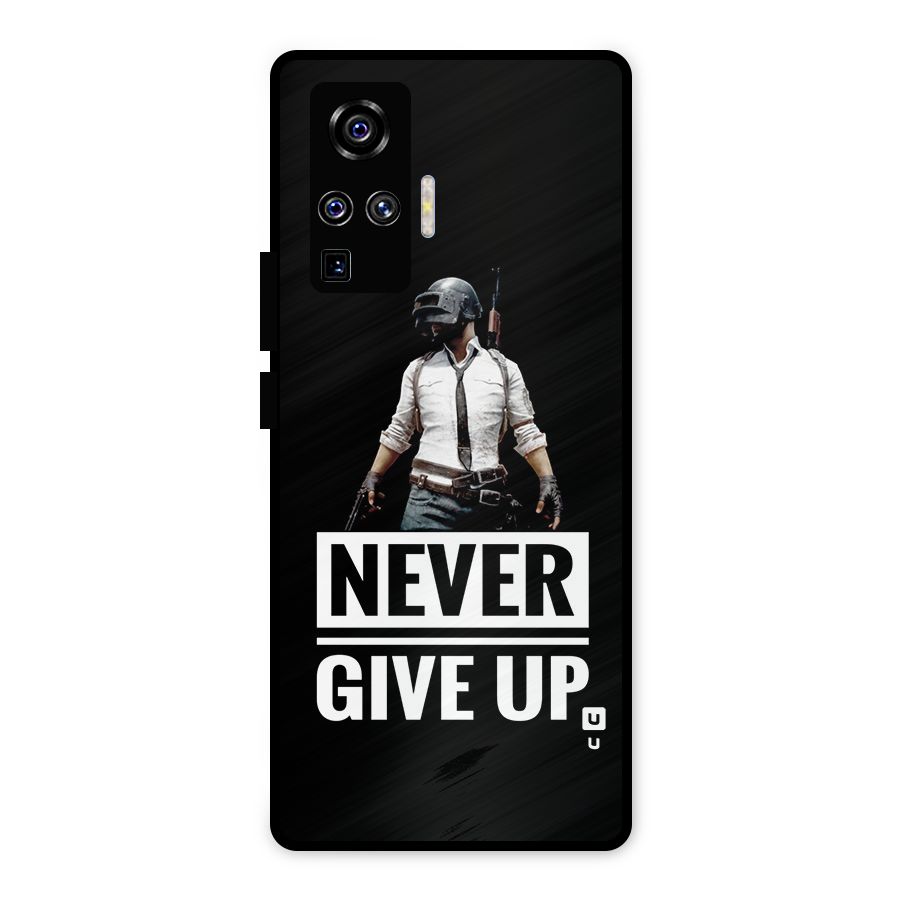 Never Giveup Metal Back Case for Vivo X50 Pro