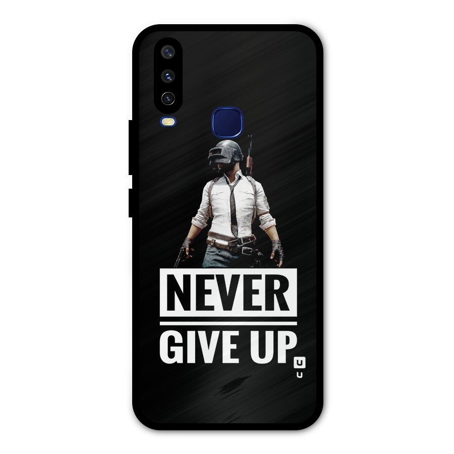 Never Giveup Metal Back Case for Vivo Y15