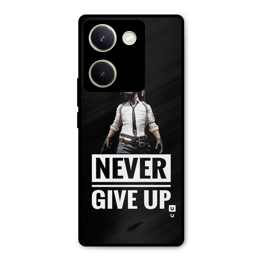 Never Giveup Metal Back Case for Vivo Y200 Pro