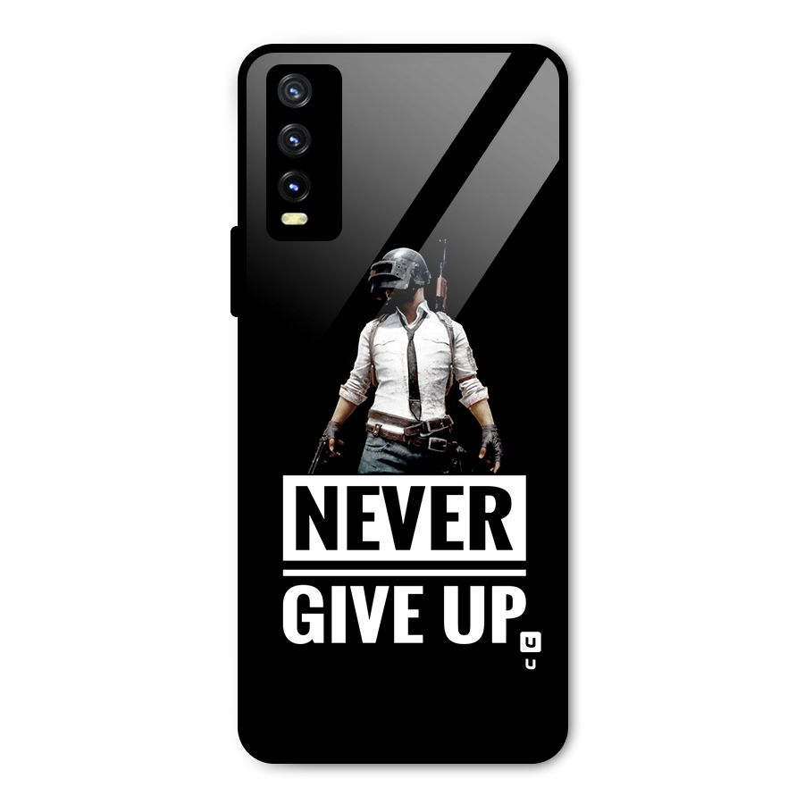 Never Giveup Metal Back Case for Vivo Y20i