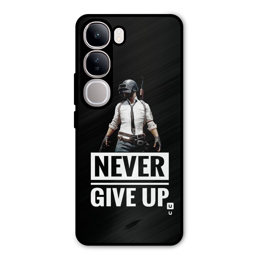 Never Giveup Metal Back Case for Vivo Y300