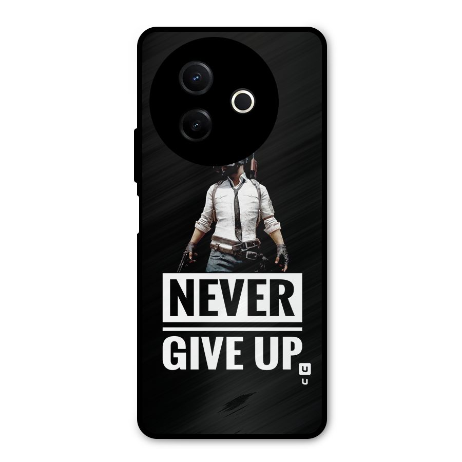 Never Giveup Metal Back Case for Vivo Y39