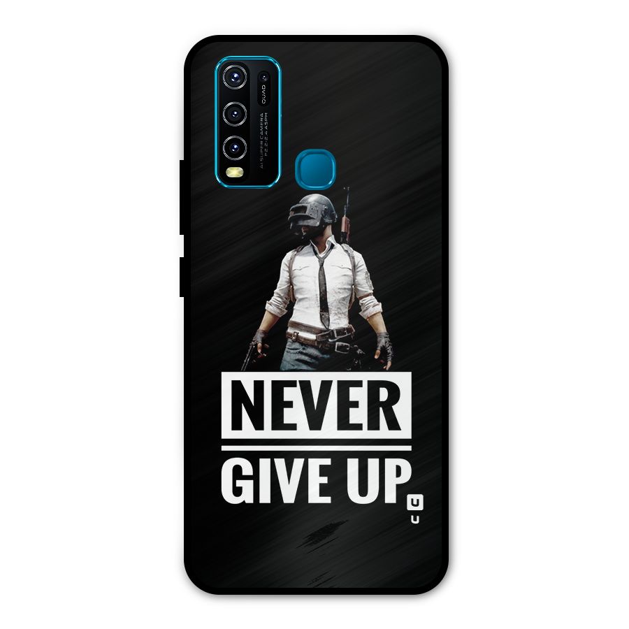 Never Giveup Metal Back Case for Vivo Y50