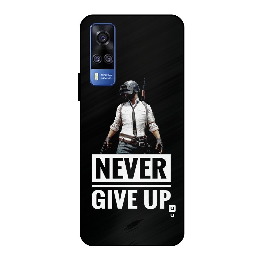 Never Giveup Metal Back Case for Vivo Y51