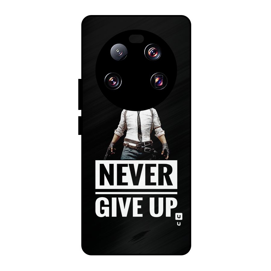 Never Giveup Metal Back Case for Xiaomi 13 Ultra