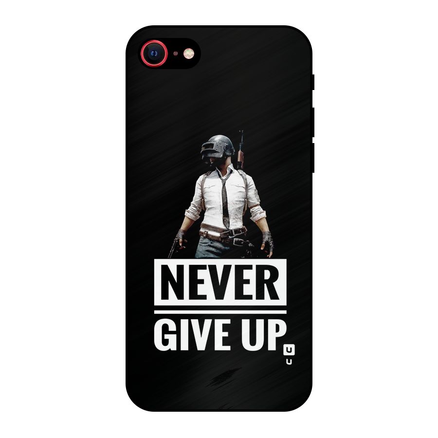 Never Giveup Metal Back Case for iPhone 7