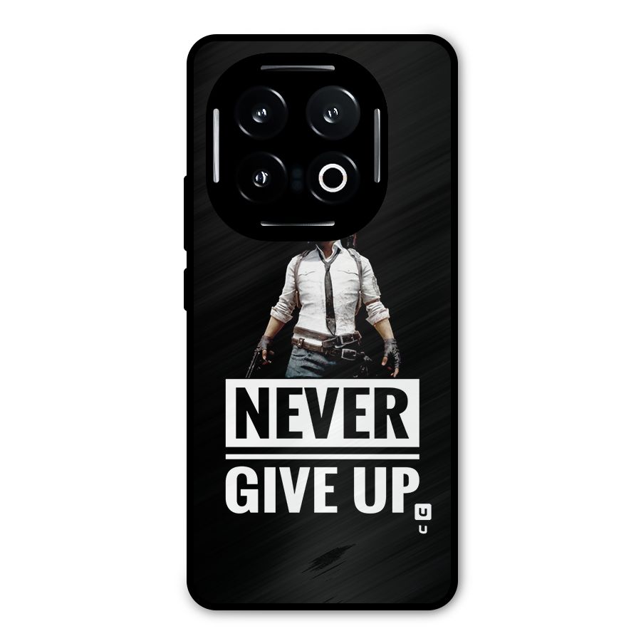 Never Giveup Metal Back Case for iQOO 13
