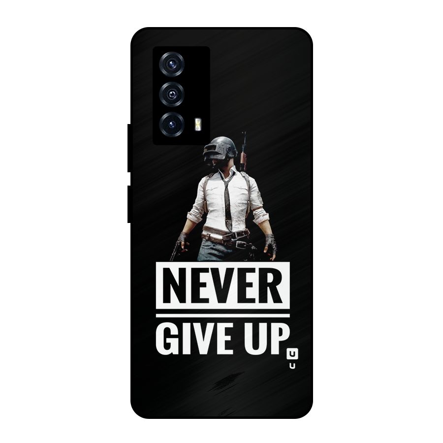 Never Giveup Metal Back Case for iQOO Z5