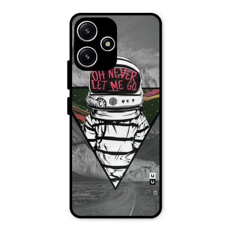 Never Let Me Go Metal Back Case for Poco M6 Pro