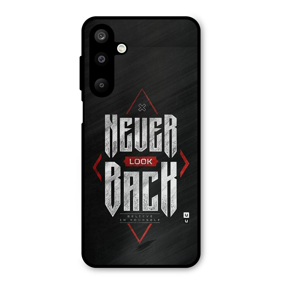 Never Look Back Diamond Metal Back Case for Galaxy M16