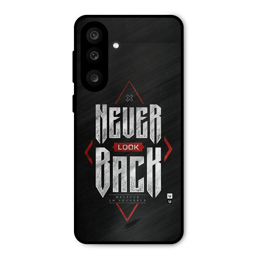 Never Look Back Diamond Metal Back Case for Galaxy M56