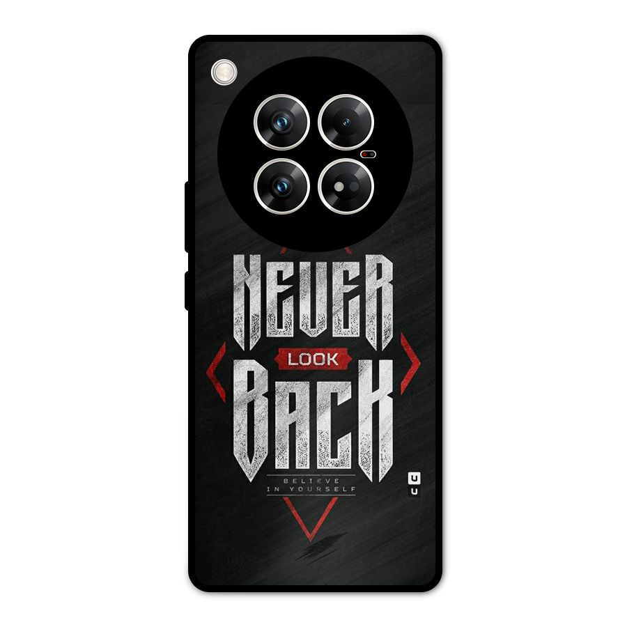 Never Look Back Diamond Metal Back Case for Infinix Zero 40 5G