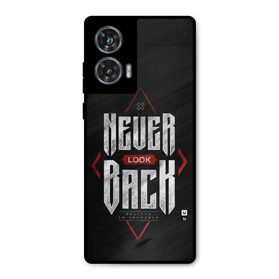 Never Look Back Diamond Metal Back Case for Motorola G96